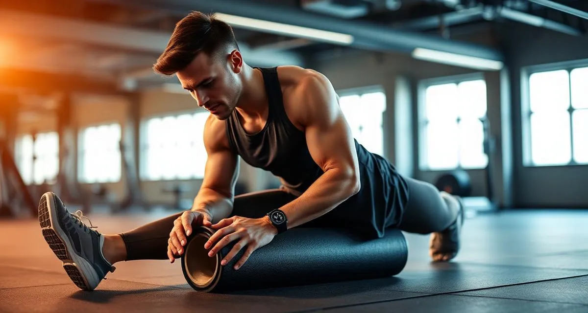Atleta em repouso representando a importância da recuperação muscular